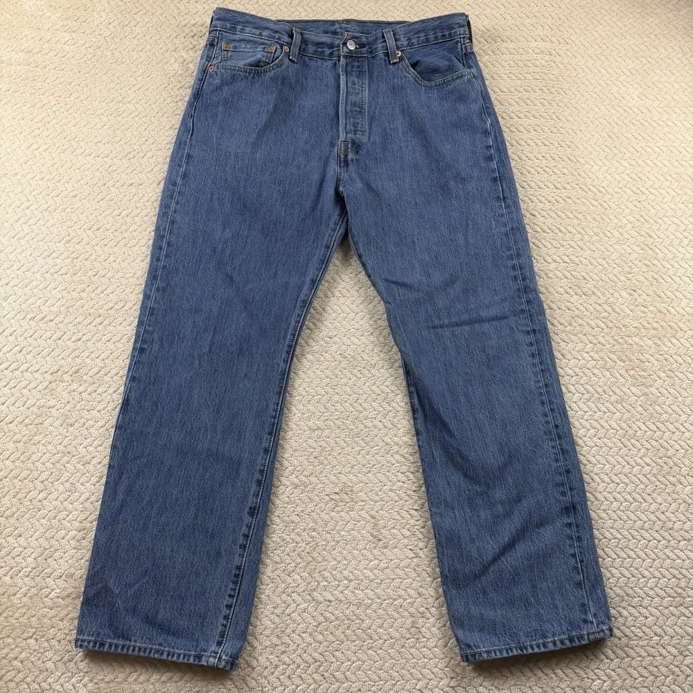 Levi's‎ 501 xx Button Fly Jeans Men's 36x30 Blue Original Fit Straight Leg Rodeo